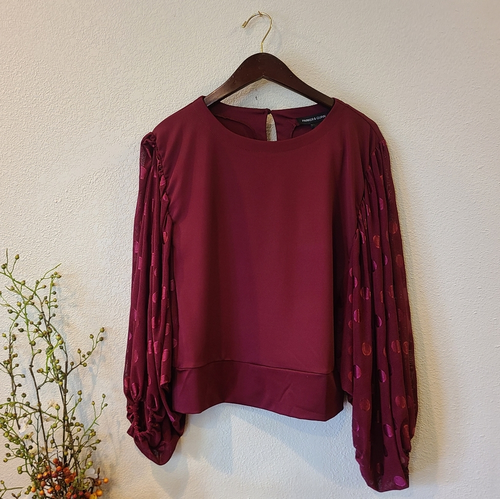 Parker & Quinn Maroon Blouse Large